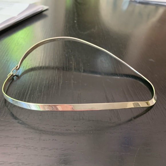Silpada flat formed .925 sterling collar - Picture 2 of 5